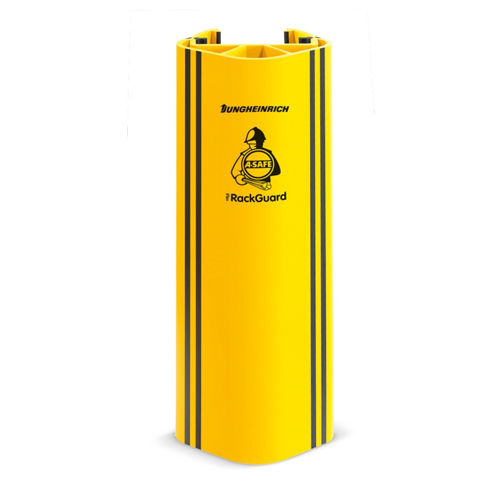 A-SAFE rack leg protector made from MEMAPLEX®, internal dimensions (WxD) 102 x 45 mm