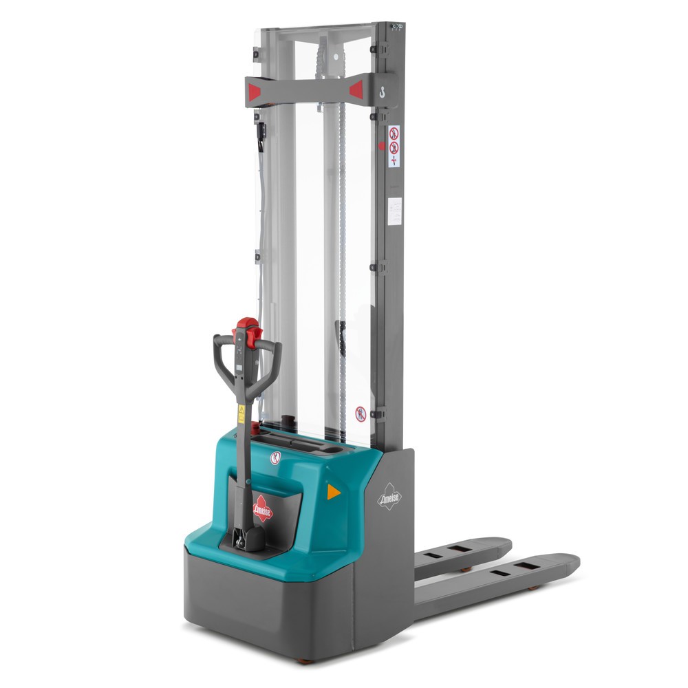 Ameise® PSE 1.2 electric stacker truck – lithium-ion, simplex mast, lift height 1,600 mm, capacity 1,200 kg