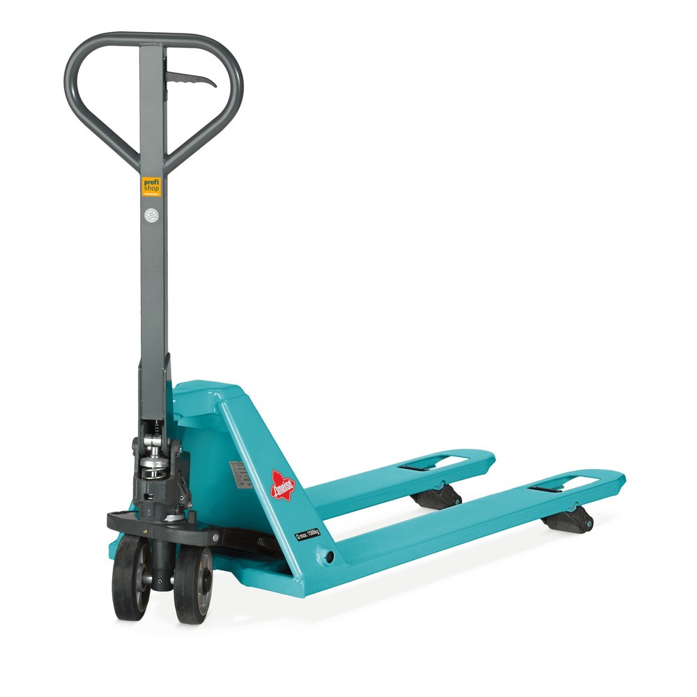 Ameise® PTM 1.5 low-profile hand pallet truck, capacity 1,500 kg, fork length 1,150 mm, solid rubber / polyurethane, tandem rollers