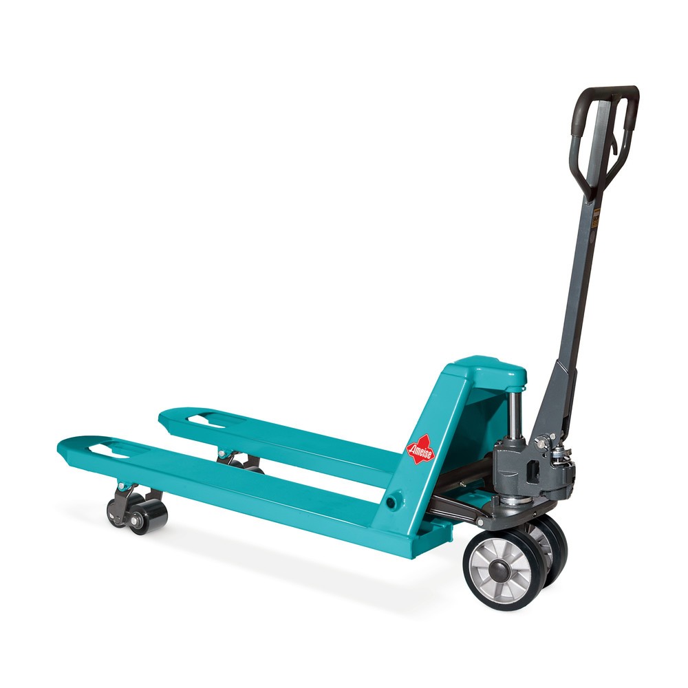 Product image: Ameise® PTM 2.5 hand pallet truck with quick lift, capacity 2,500 kg, fork length 1,150 mm, solid rubber / polyurethane, tandem rollers