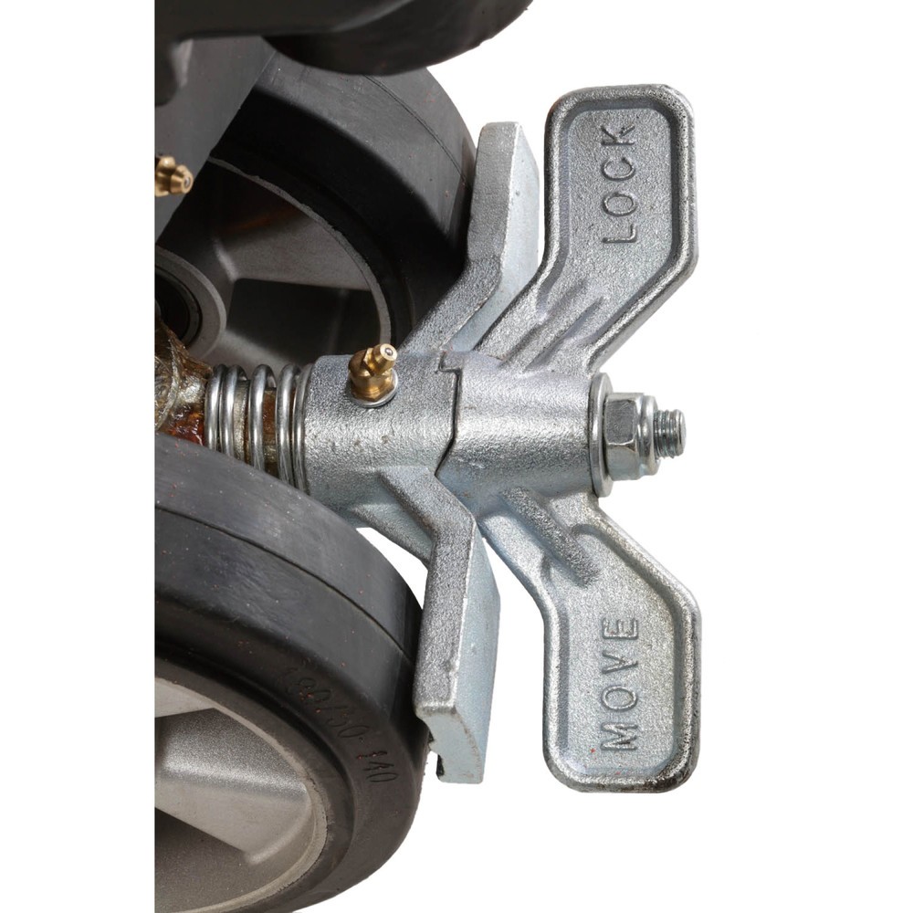 Product image: Wheel stop for Ameise® pallet truck with solid rubber tyres, wheel Ø 200 mm