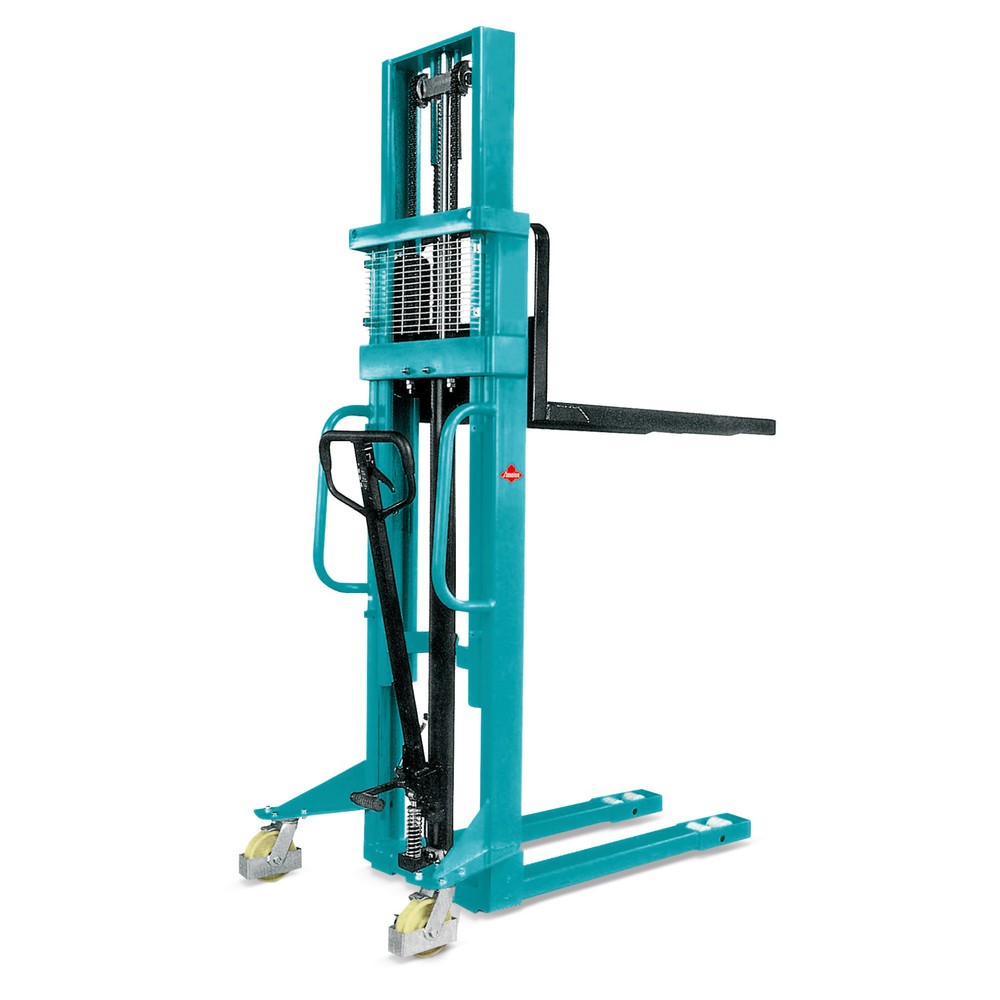 Ameise® PSM 1.0 hydraulic stacker truck with two-stage telescopic mast, lift height 2,000 mm, capacity 1,000 kg