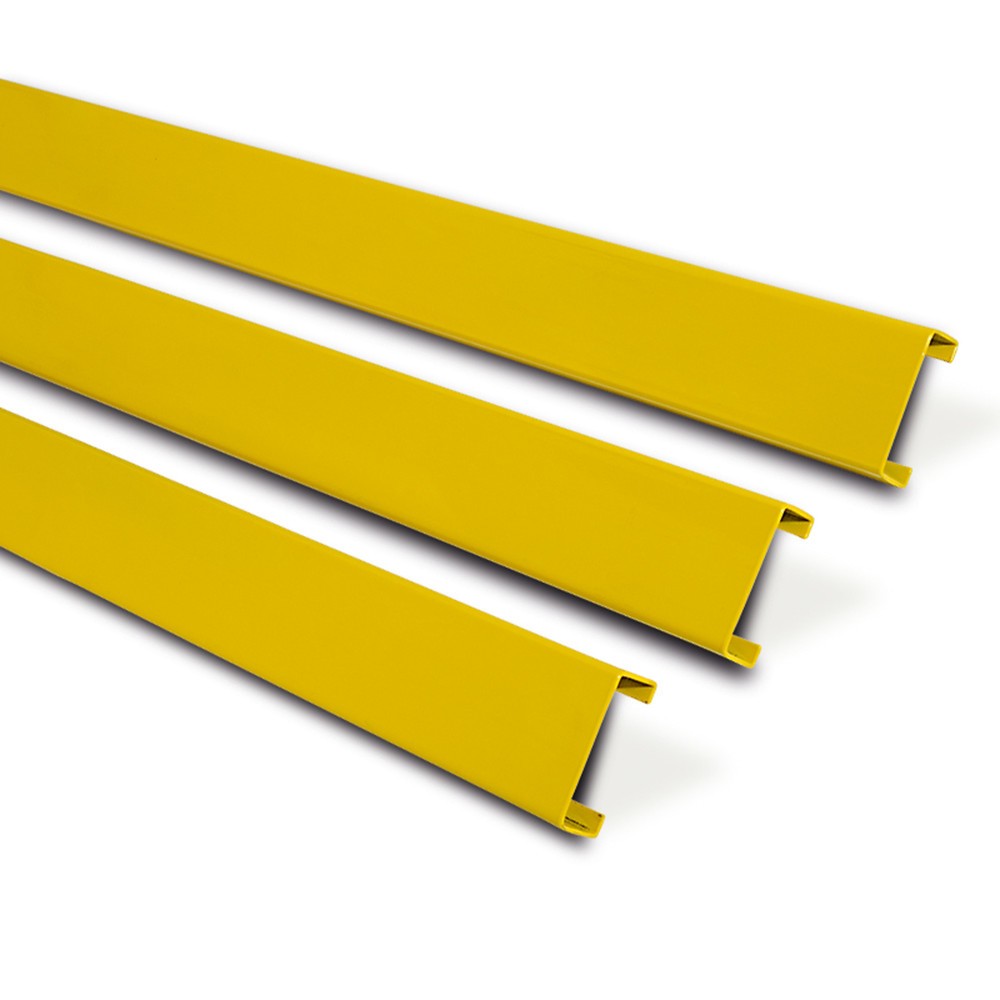 Product image: Barrier boards, C profile, outdoor use, galvanised + plastic-coated, length 1,500 mm