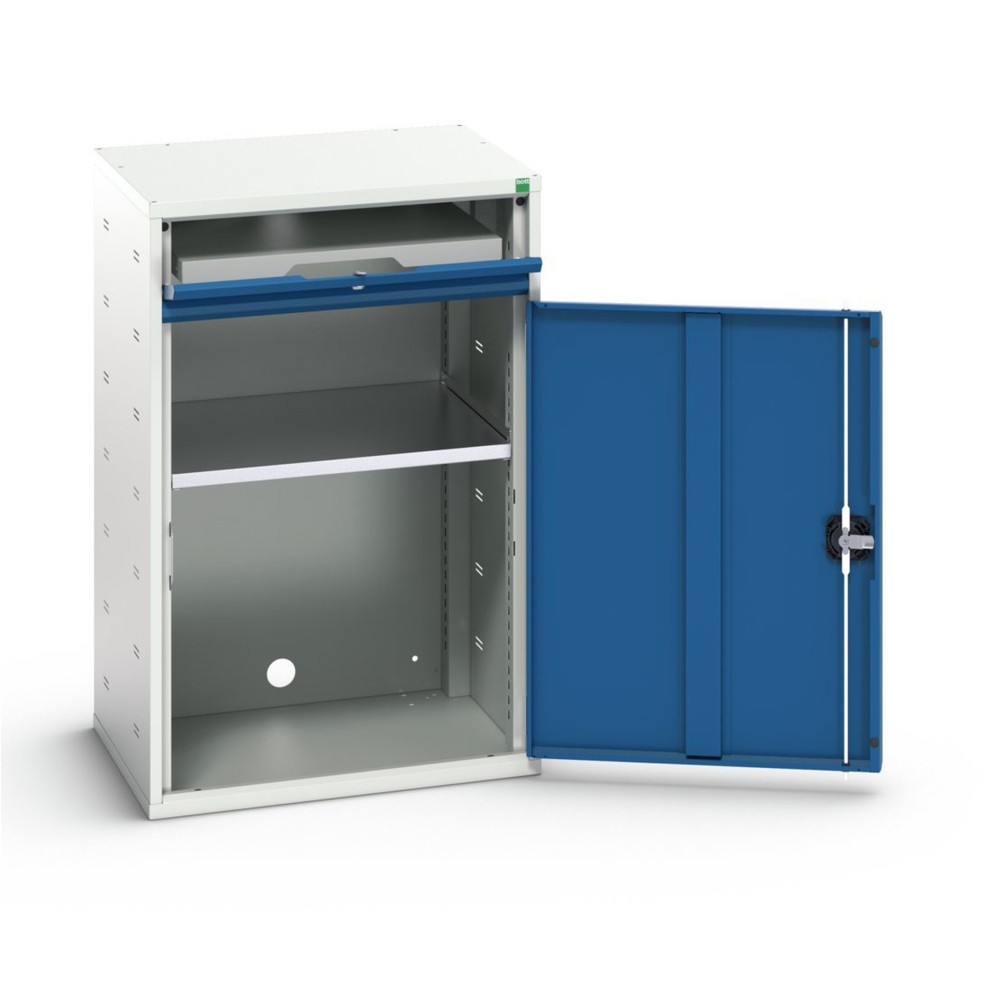 Product image: bott verso computer cabinet, with 1 shelf and 1 tray, WxDxH: 650 x 550 x 1000 mm