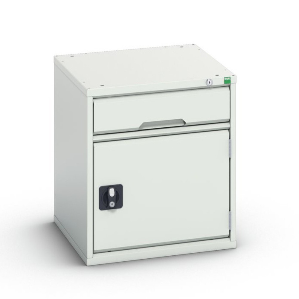 bott verso drawer cabinet with hinged door, with 1 drawer and shelf, WxDxH: 525 x 550 x 600 mm