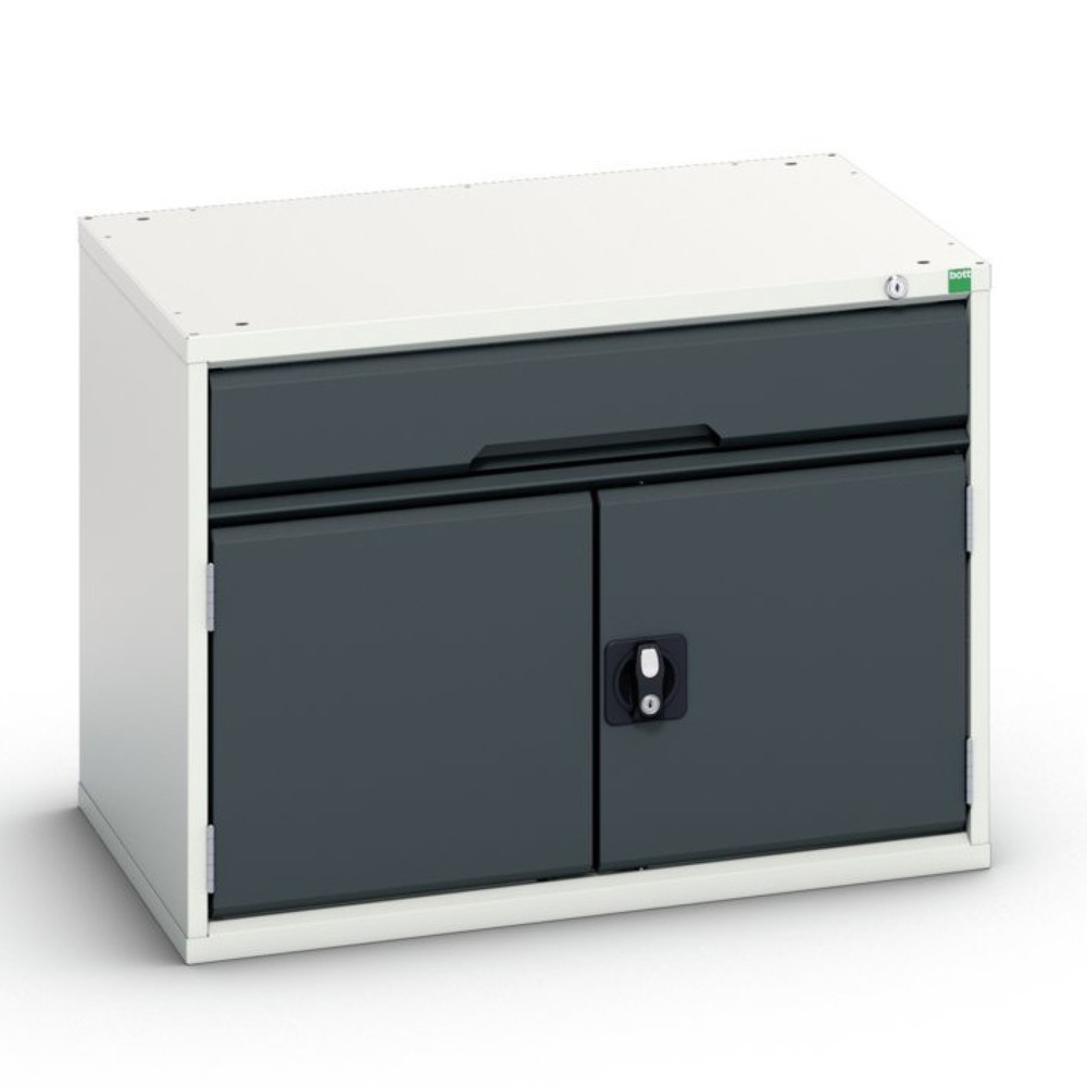 bott verso drawer cabinet with hinged door, with 1 drawer and shelf, WxDxH: 800 x 550 x 600 mm