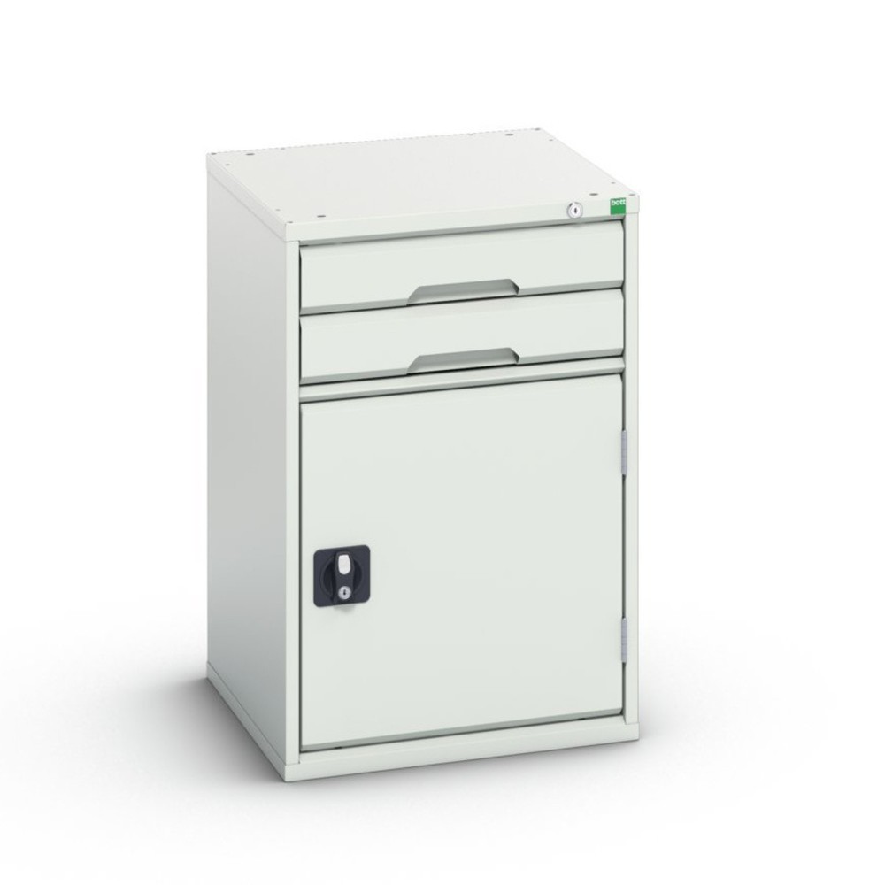 Product image: bott verso drawer cabinet with hinged door, with 2 drawers and shelf, WxDxH: 525 x 550 x 800 mm