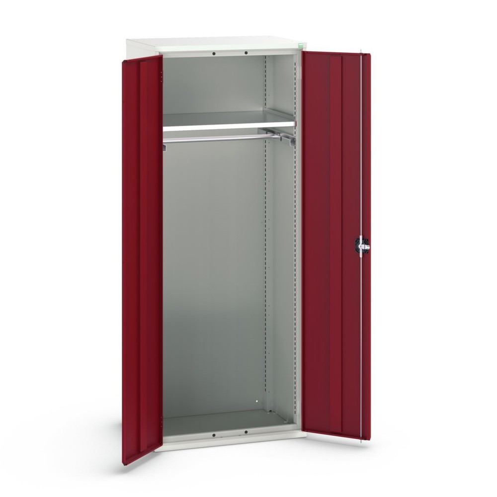 bott verso hinged door cabinet with 1 shelf and 1 clothes rail, WxDxH: 800 x 550 x 2000 mm