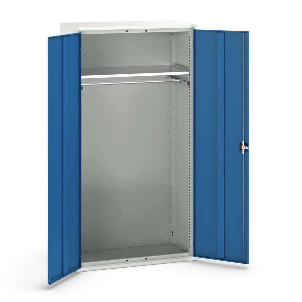 bott verso hinged door cabinet with 1 shelf and 1 clothes rail, WxDxH: 1050 x 550 x 2000 mm