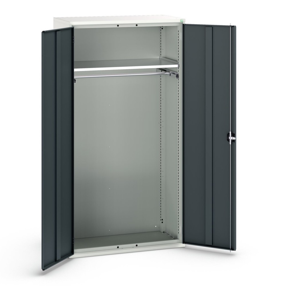 bott verso hinged door cabinet with 1 shelf and 1 clothes rail, WxDxH: 1050 x 550 x 2000 mm