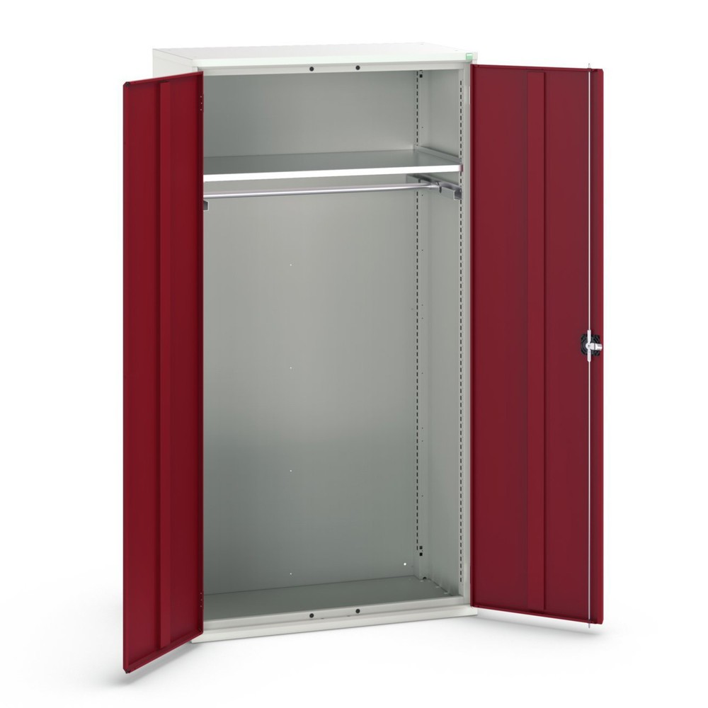 bott verso hinged door cabinet with 1 shelf and 1 clothes rail, WxDxH: 1050 x 550 x 2000 mm