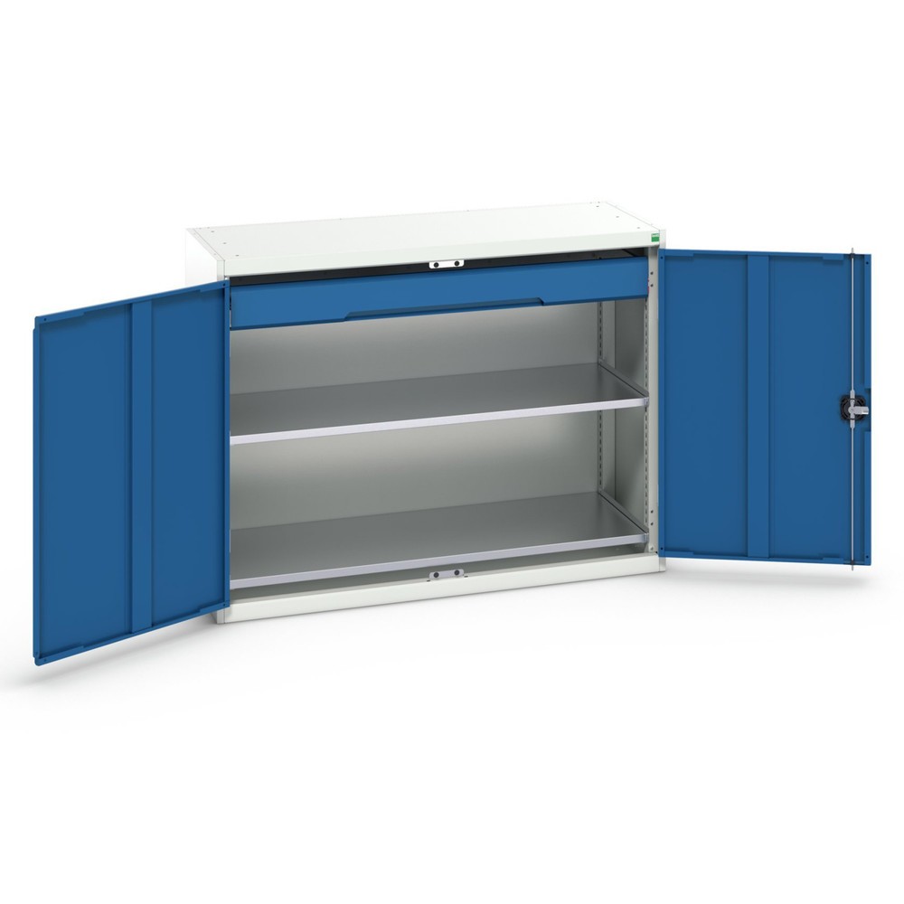 bott verso hinged door cabinet with drawer, with 2 shelves and 1 drawer, WxDxH: 1300 x 550 x 1000 mm