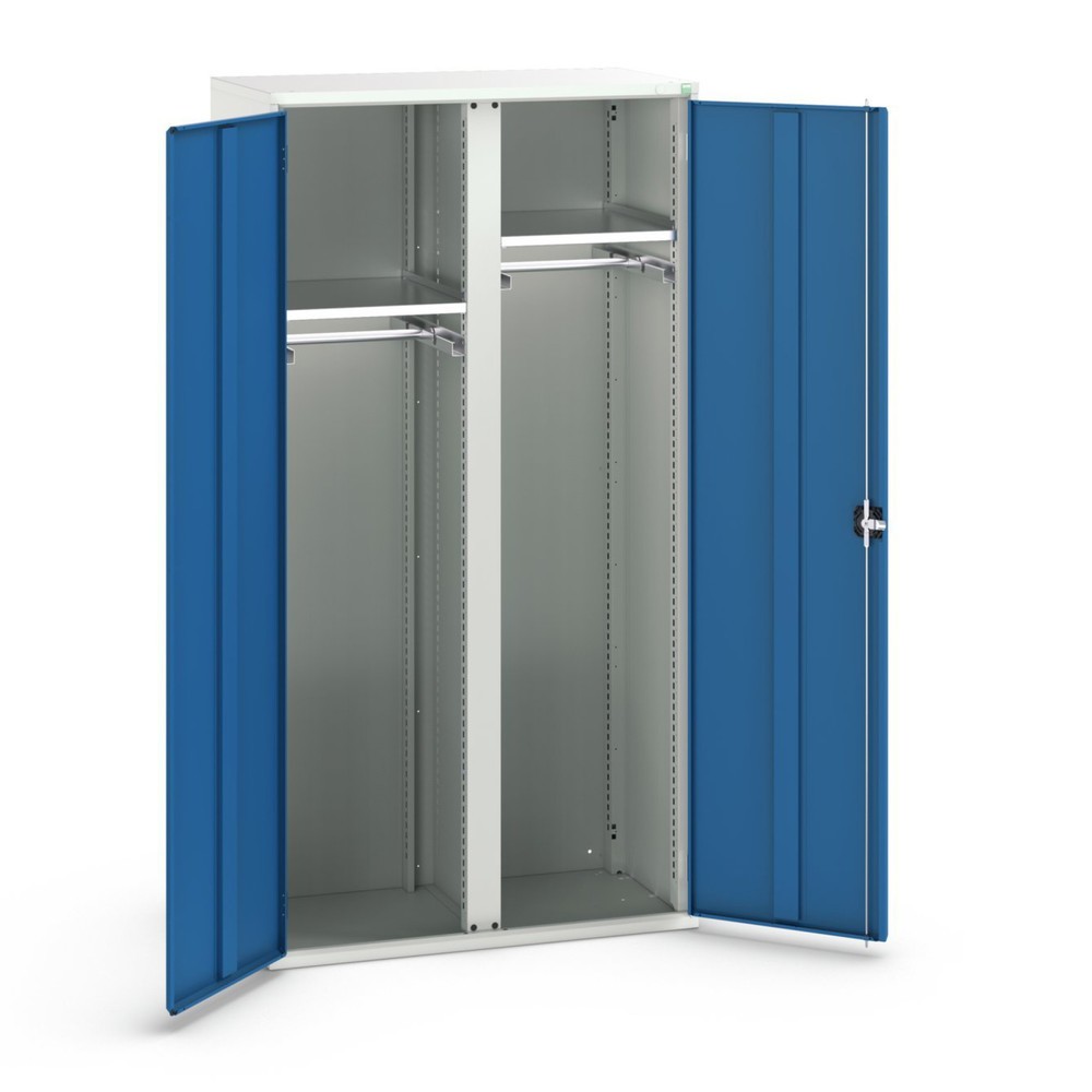 bott verso hinged door cabinet with drawers, with 2 shelves and 2 clothes rails, WxDxH: 1050 x 550 x 2000 mm