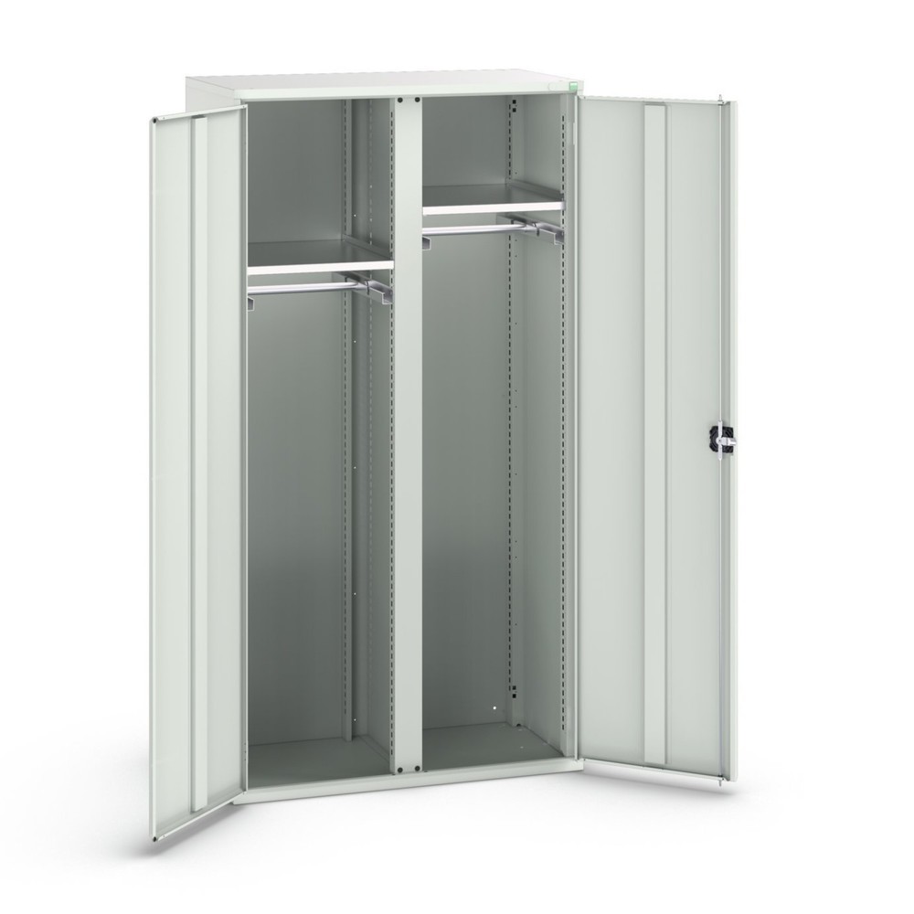 bott verso hinged door cabinet with drawers, with 2 shelves and 2 clothes rails, WxDxH: 1050 x 550 x 2000 mm