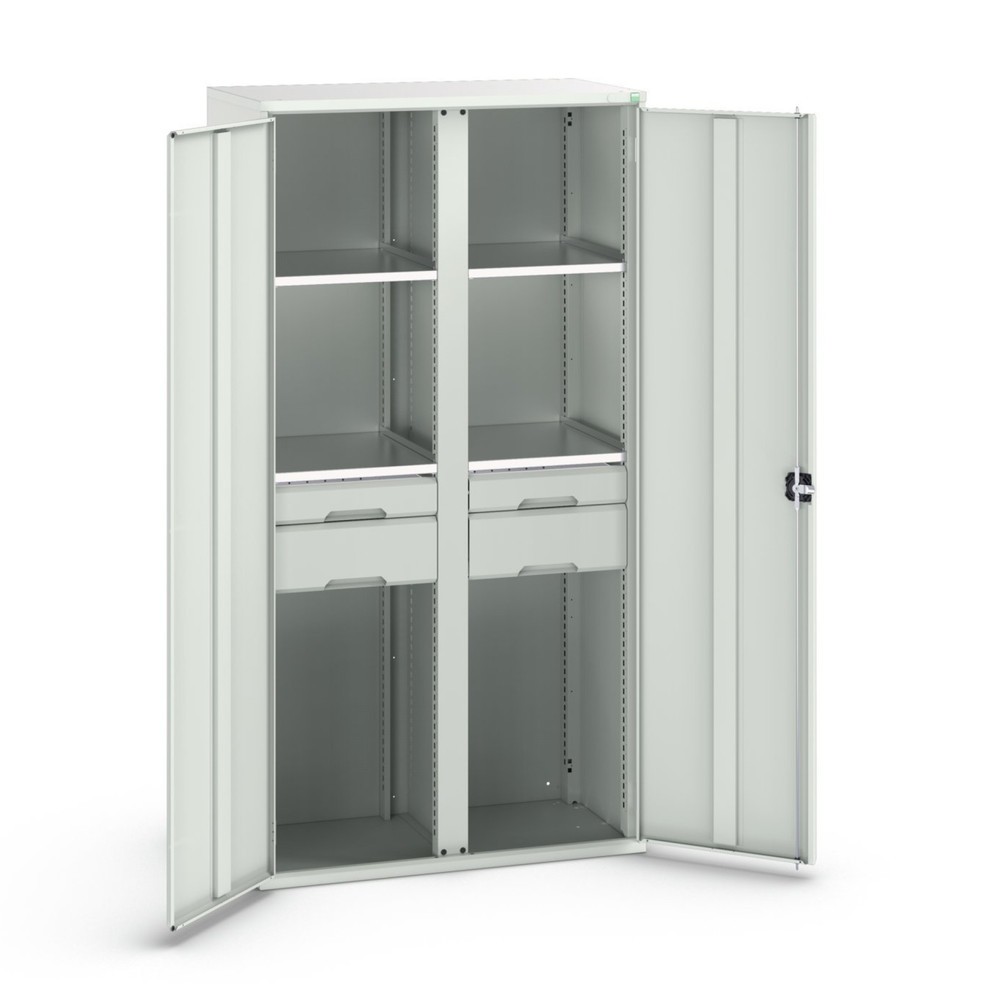 bott verso hinged door cabinet with drawers, with 4 shelves and 4 drawers, WxDxH: 1050 x 550 x 2000 mm