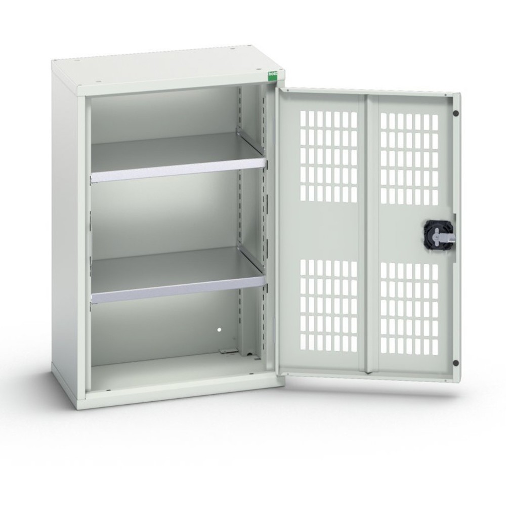 bott verso hinged door cabinet with ventilation, with 2 shelves, WxDxH: 525 x 350 x 800 mm