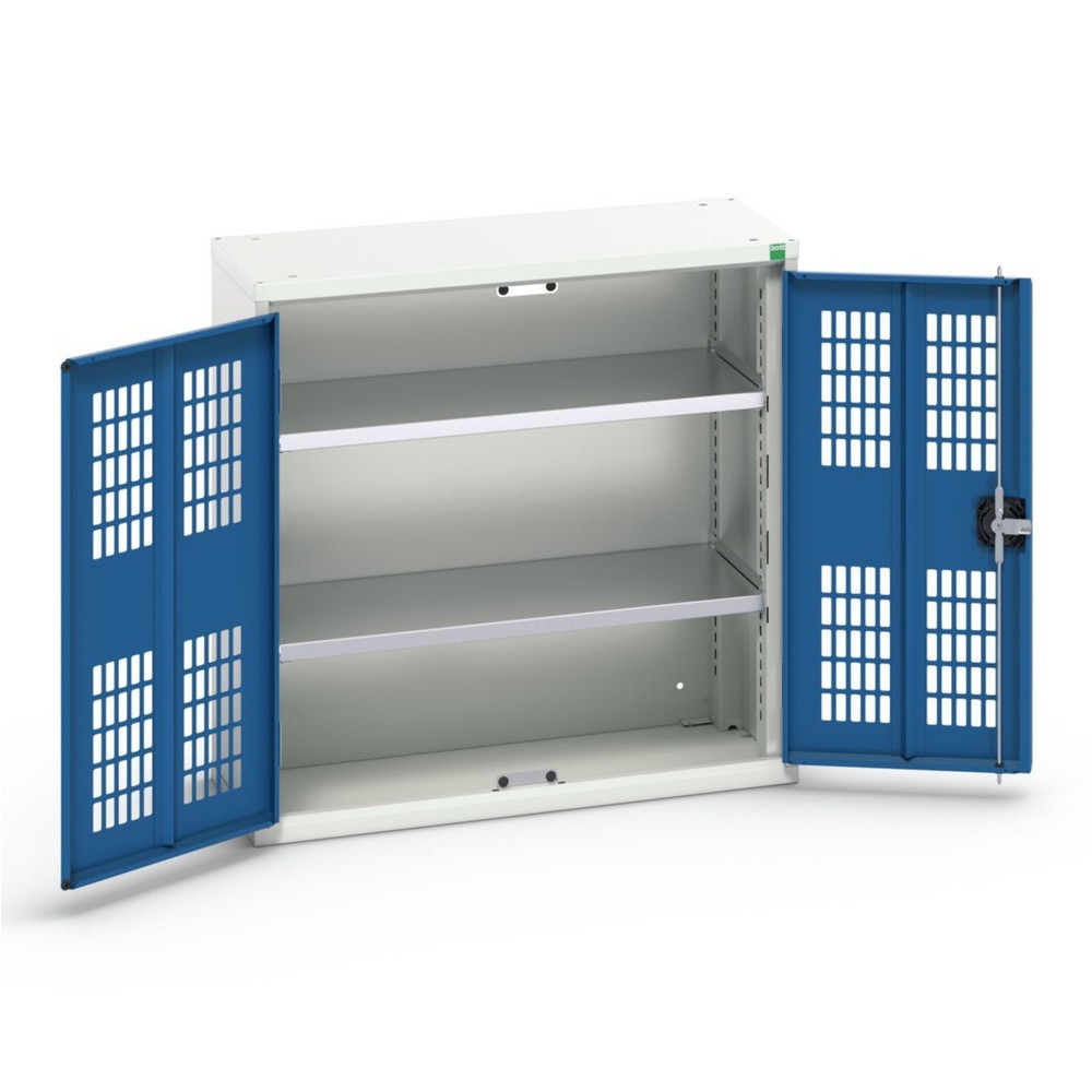 bott verso hinged door cabinet with ventilation, with 2 shelves, WxDxH: 800 x 350 x 800 mm