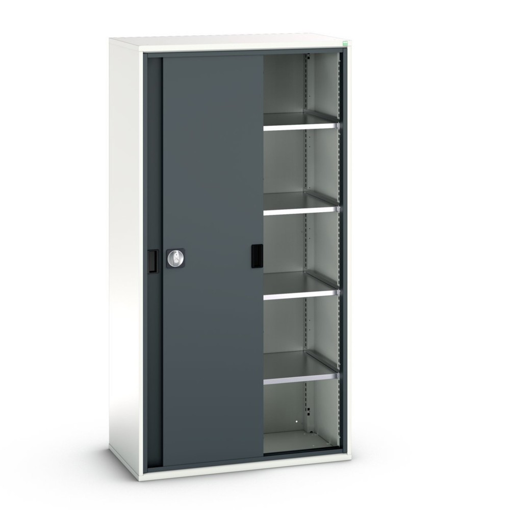 bott verso sliding door cabinet with 4 shelves, WxDxH: 1050 x 550 x 2000 mm