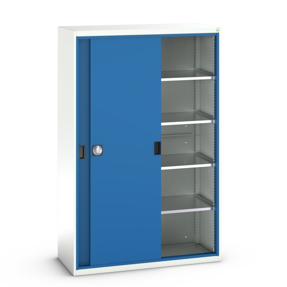 bott verso sliding door cabinet with 4 shelves, WxDxH: 1300 x 550 x 2000 mm