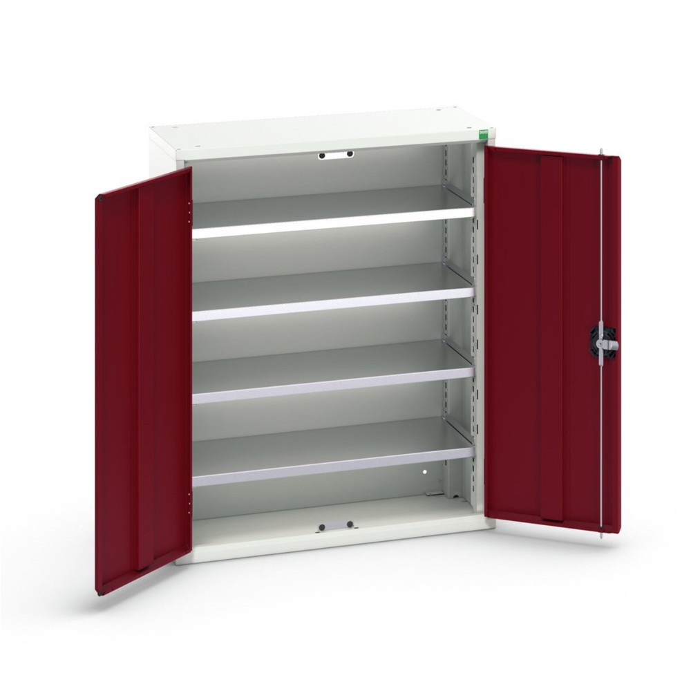 Product image: bott verso storage cabinet with 4 shelves and 20 storage bins, WxDxH: 800 x 350 x 1000 mm