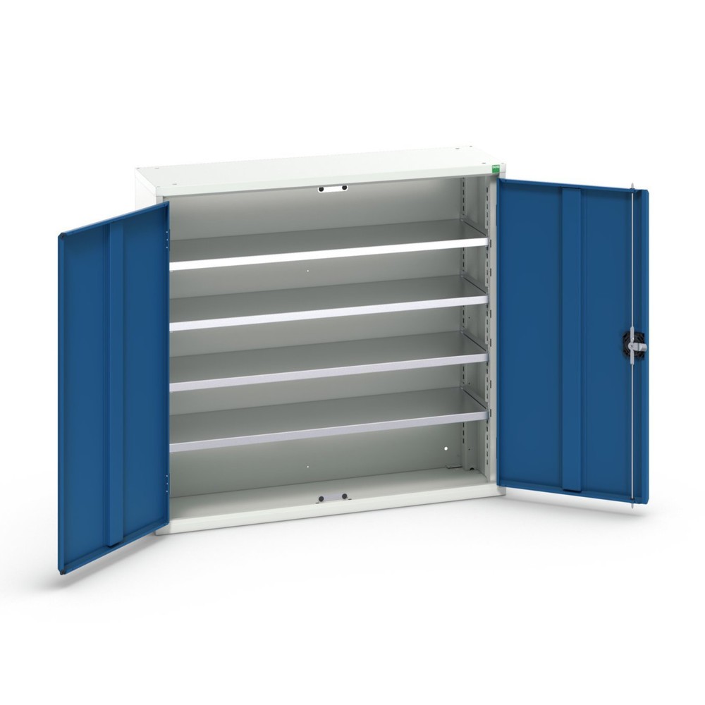 Product image: bott verso storage cabinet with 4 shelves and 30 storage bins, WxDxH: 1050 x 350 x 1000 mm