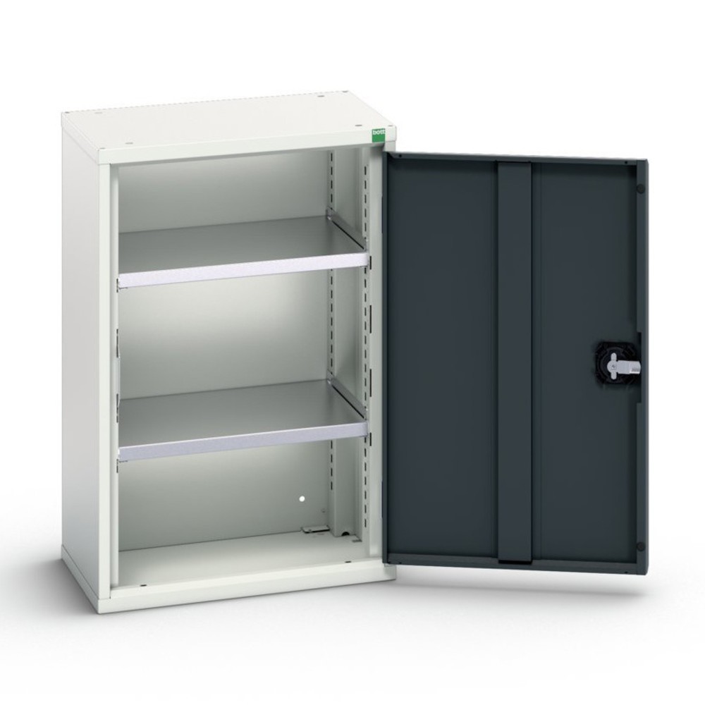 bott verso wall cabinet with hinged door, with 2 shelves, WxDxH: 525 x 350 x 800 mm