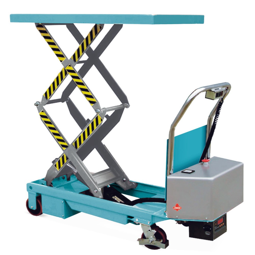 Double scissor lift table on wheels, electric, Ameise®