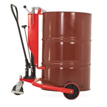 Drum lifter with tiller