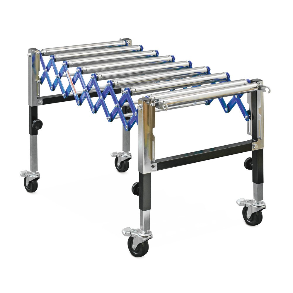 Product image: Conveyor table, conveyor length 420-1,295 mm, conveyor width 500 mm, capacity 180 kg, Ameise®