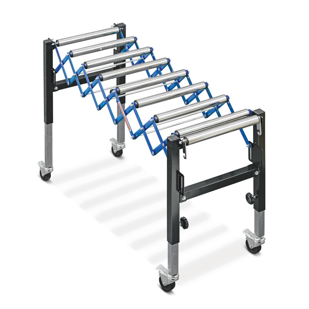 Produktabbildung Nr. 1: Conveyor table, conveyor length 405-1,275 mm, conveyor width 500 mm, capacity 90 kg, Ameise®