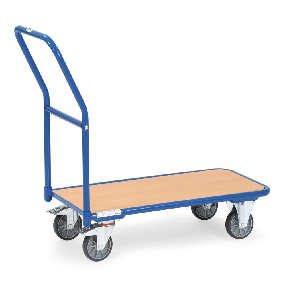 fetra® platform trolley with wooden load surface