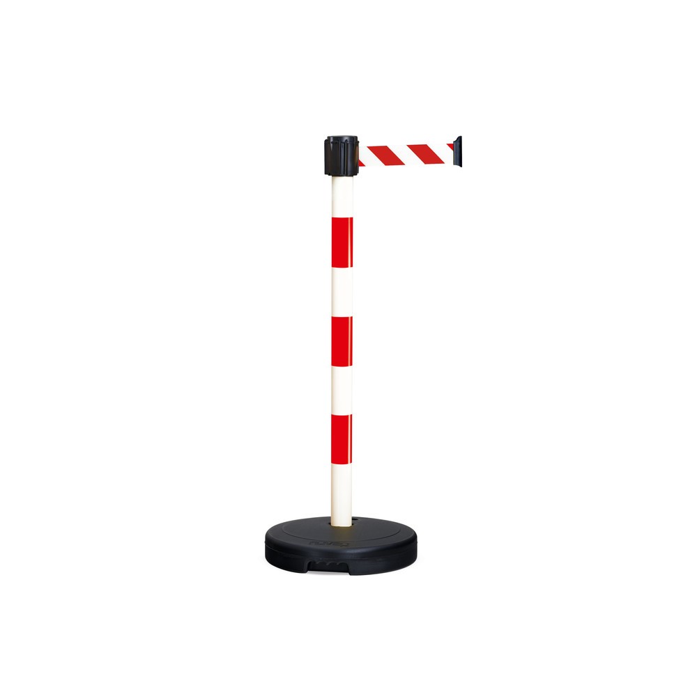 HEMMDAL belt warning stand, height 950 mm, red/white