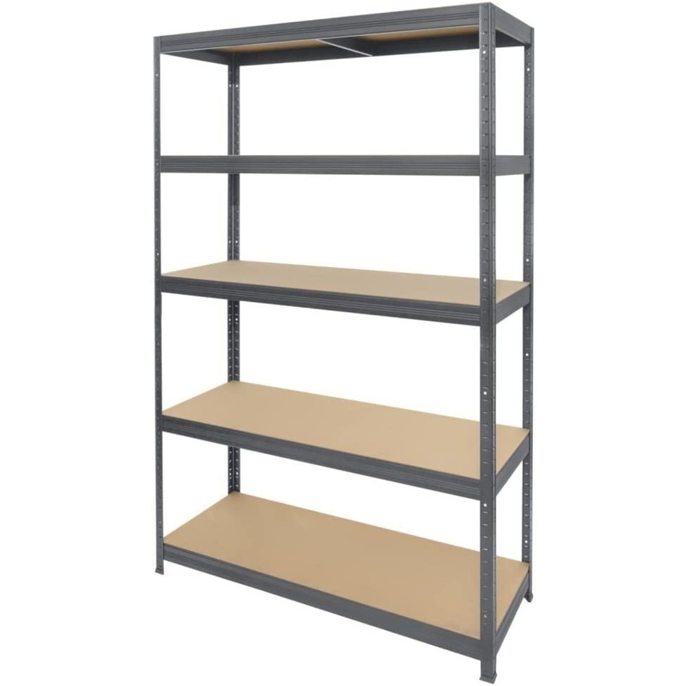 Product image: HEMMDAL heavy-duty rack type M+, graphite grey – 180 x 120 x 60 cm – up to 750 kg