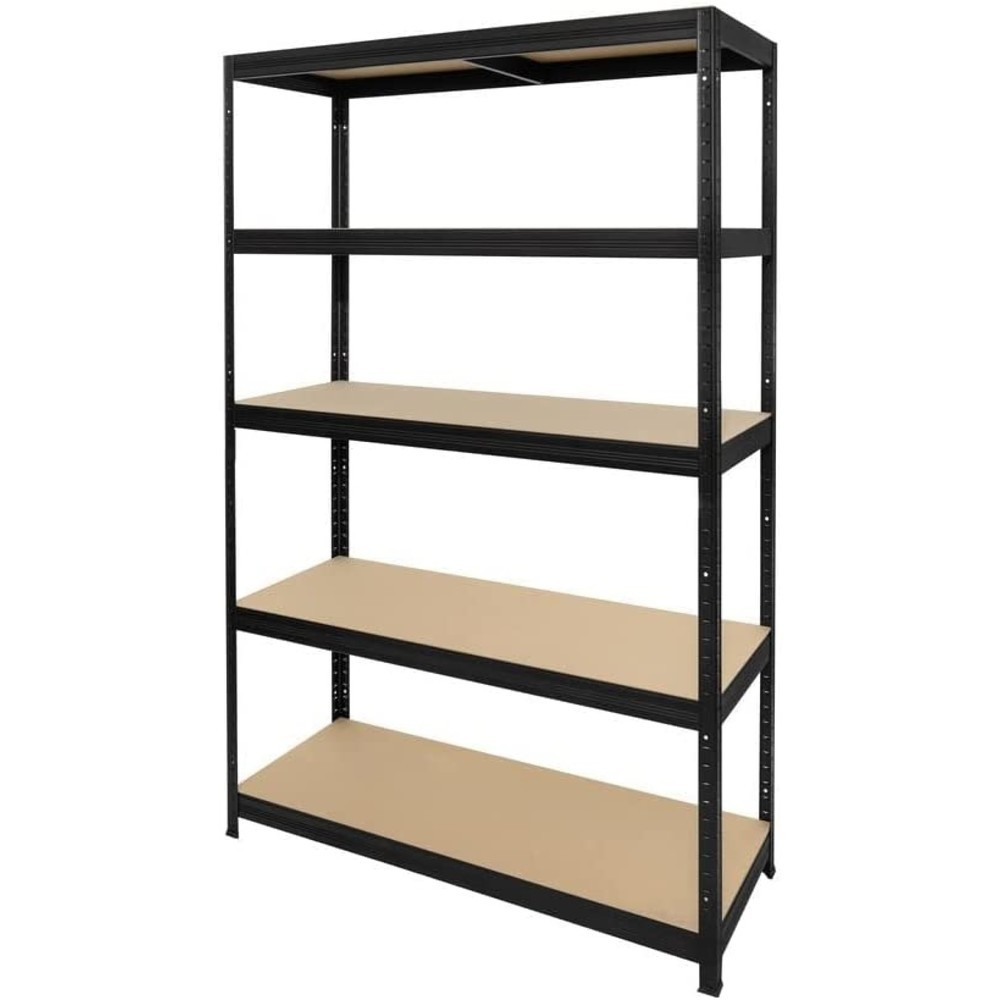 Product image: HEMMDAL heavy-duty rack type M+, black – 180 x 120 x 60 cm – up to 750 kg