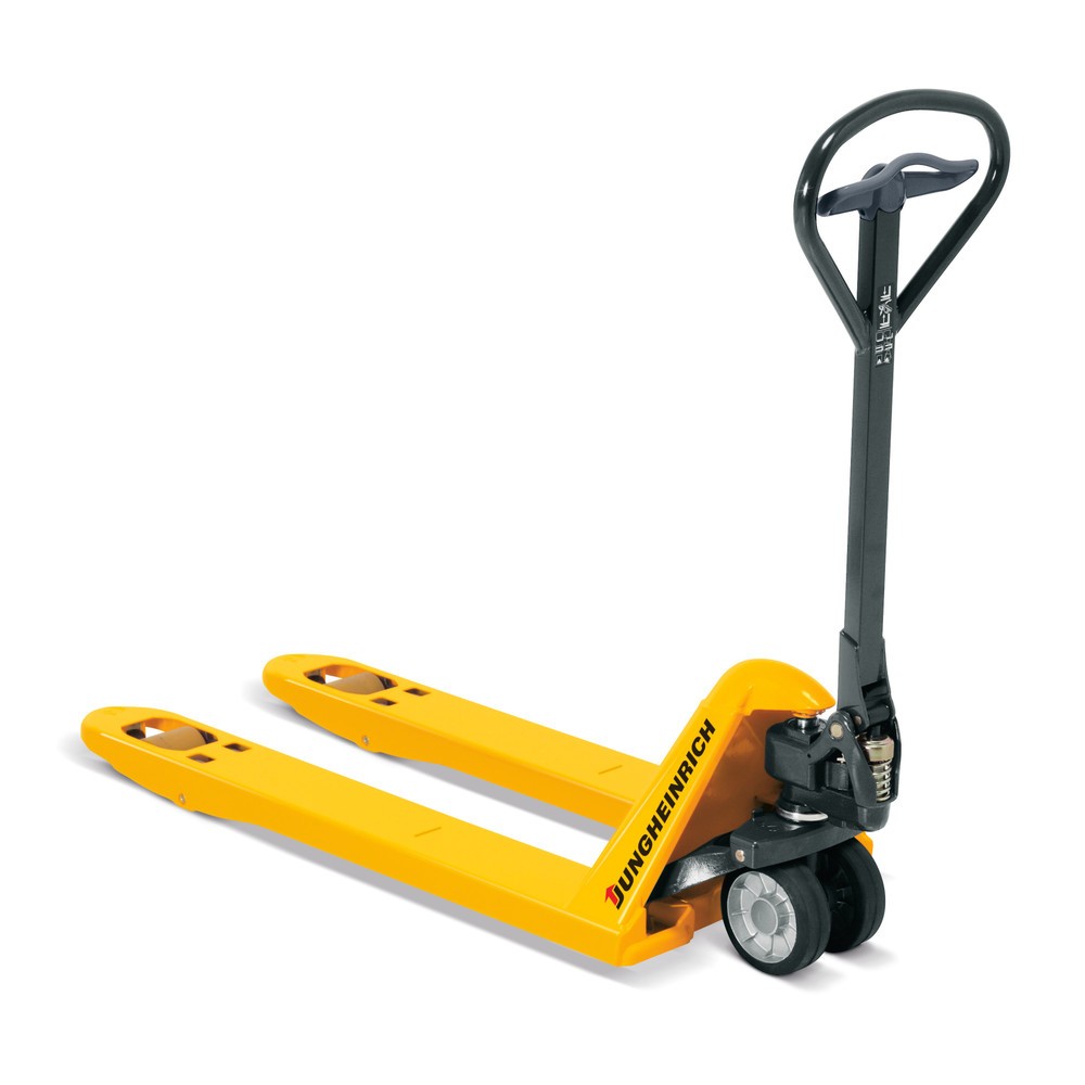 Product image: Jungheinrich AM 22 hand pallet truck with quick lift, 1,150 mm fork length, solid rubber / nylon, tandem rollers