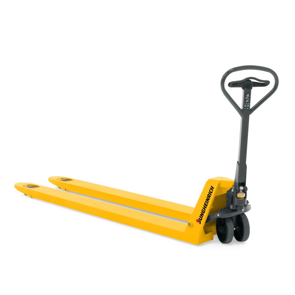 Product image: Jungheinrich AM 30 hand pallet truck with quick lift, 1,220 mm fork length, polyurethane, tandem rollers