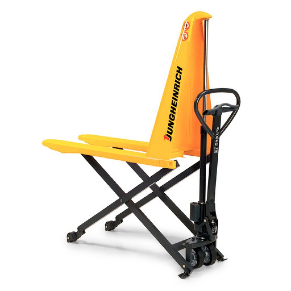 Produktabbildung Nr. 1: Jungheinrich AMX 10 scissor lift pallet truck – manual-hydraulic, width across forks 680 mm, solid rubber / nylon