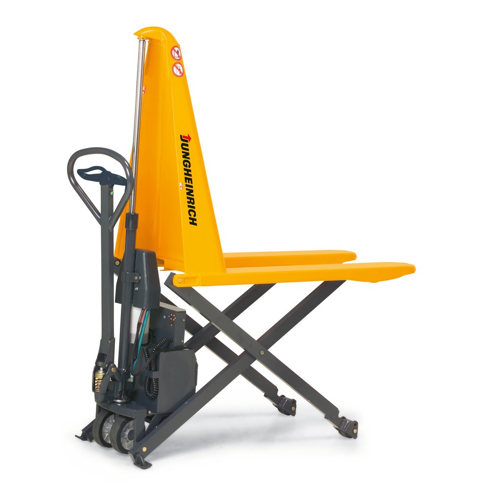 Produktabbildung Nr. 1: Jungheinrich AMX 10e scissor lift pallet truck – electro-hydraulic, width across forks 680 mm, nylon