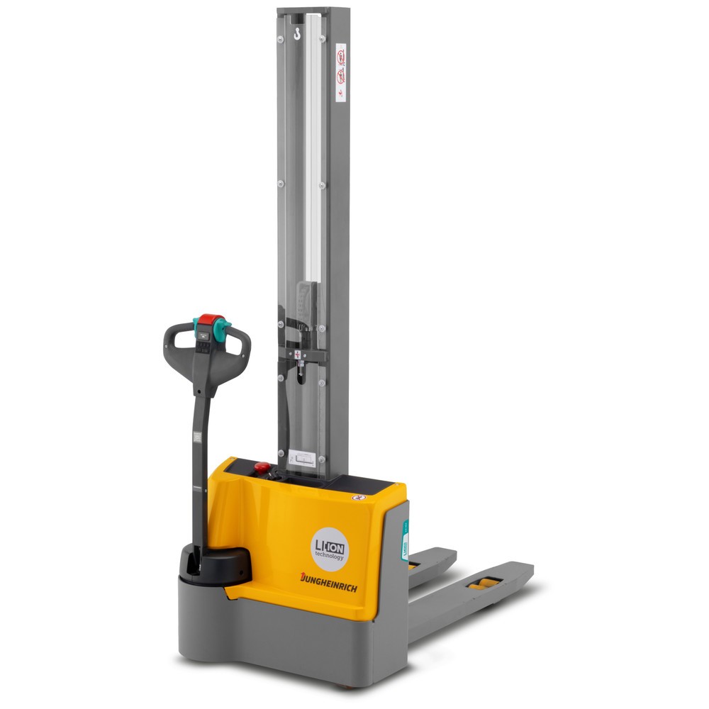 Jungheinrich EJC M10 E electric high-lift stacker truck, single-stage mast, lift 1,900 mm, lithium-ion