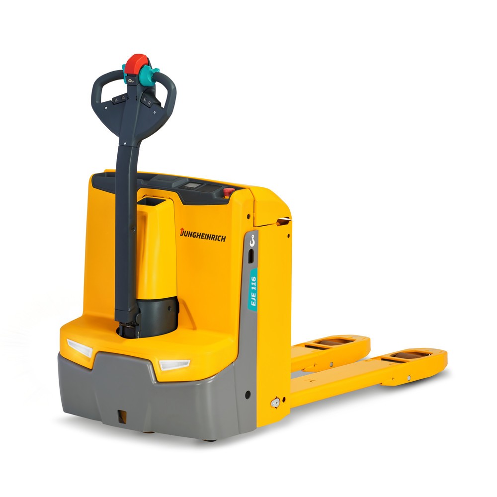 Product image: Jungheinrich EJE 116 electric pallet truck, fork length 1,150 mm, capacity 1,600 kg, Aquamatik