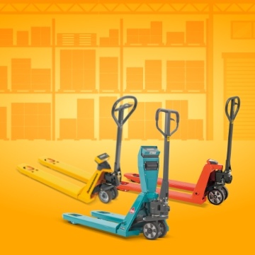 Pallet trucks with weigh scales