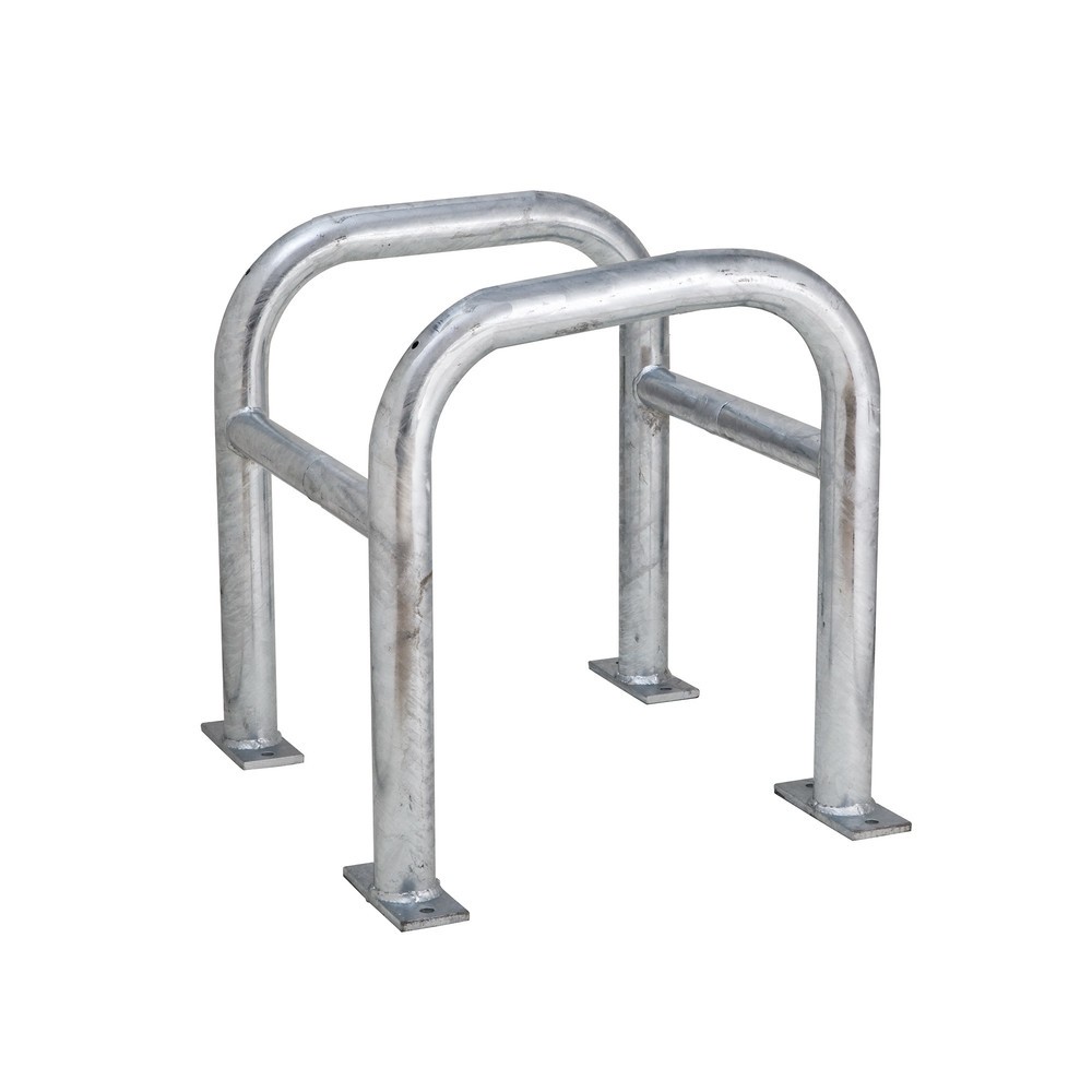 Product image: MORAVIA column collision protection, outdoor use, hot-dip galvanised, height 600 mm, for column dimensions (WxD) 400 x 400 mm