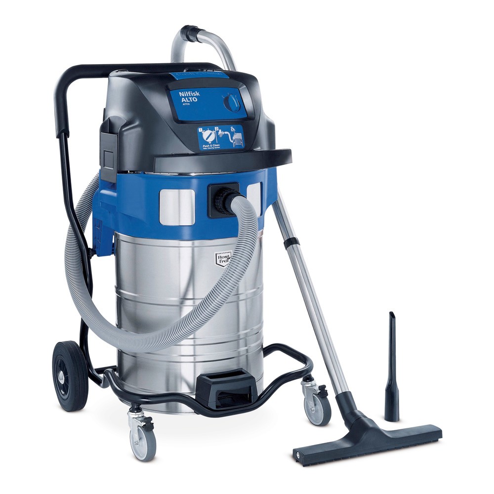 Product image: Nilfisk® ATTIX 961-01 PC industrial vacuum cleaner, wet + dry, 2x 1,500 W, 70 l