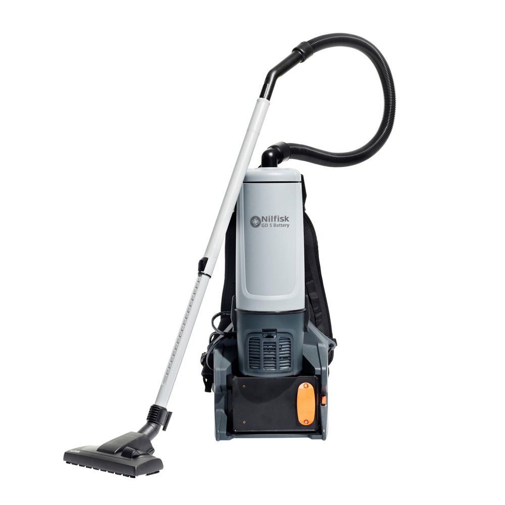 Product image: Nilfisk® GD5 Battery backpack vacuum cleaner, 2 batteries