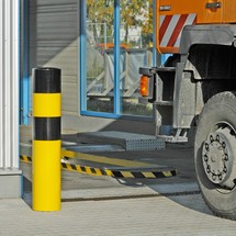 Impact protection bollard, diameter 90 mm