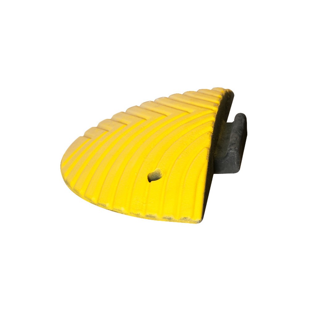 Recycled speed bump, < 10 km/h, closure element, male, yellow