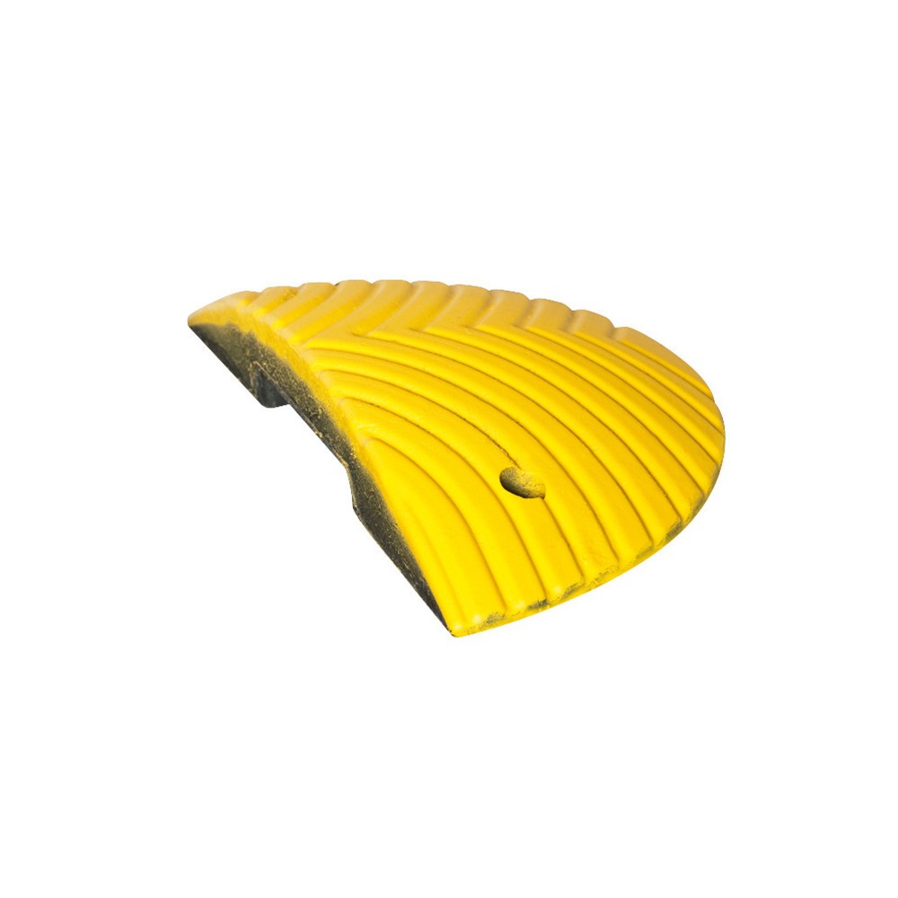 Recycled speed bump, < 10 km/h, closure element, female, yellow