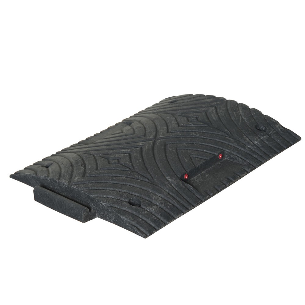 Recycled speed bump, < 20 km/h, base element, black