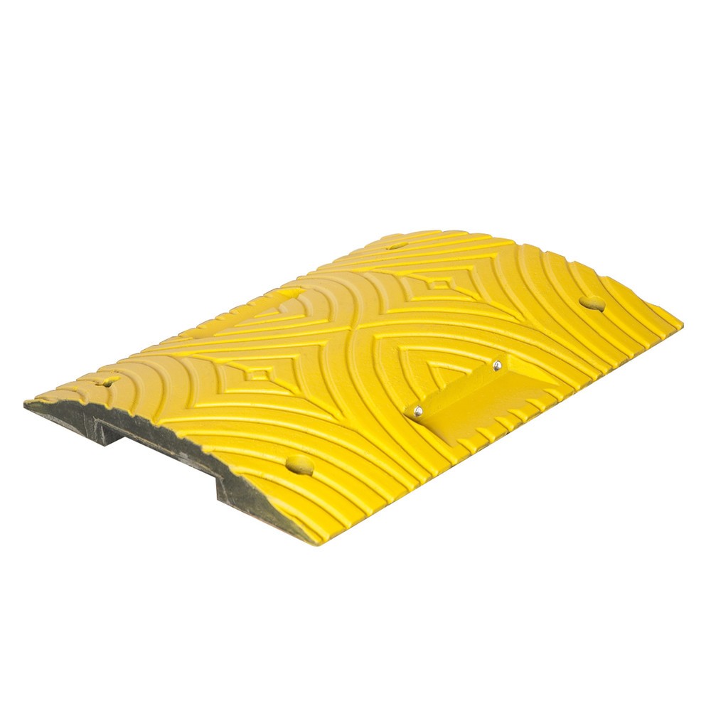 Recycled speed bump, < 20 km/h, base element, yellow