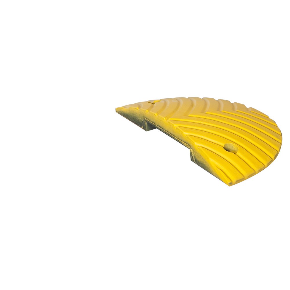 Recycled speed bump, < 20 km/h, closure element, female, yellow